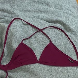Small wine colored bikini top (Jolyn brand)